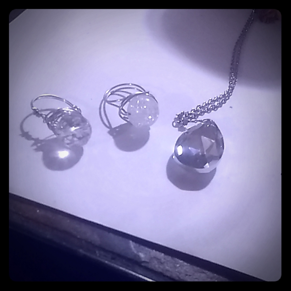 Rings and necklace